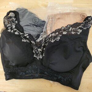 Rhonda Shear Pin Up Bras, 3 pack XL